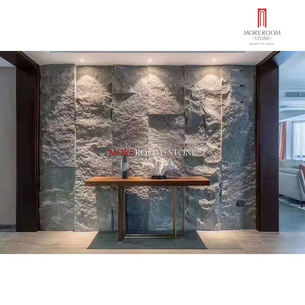 Натуральный грифельный камень Mushroom 3D для стен