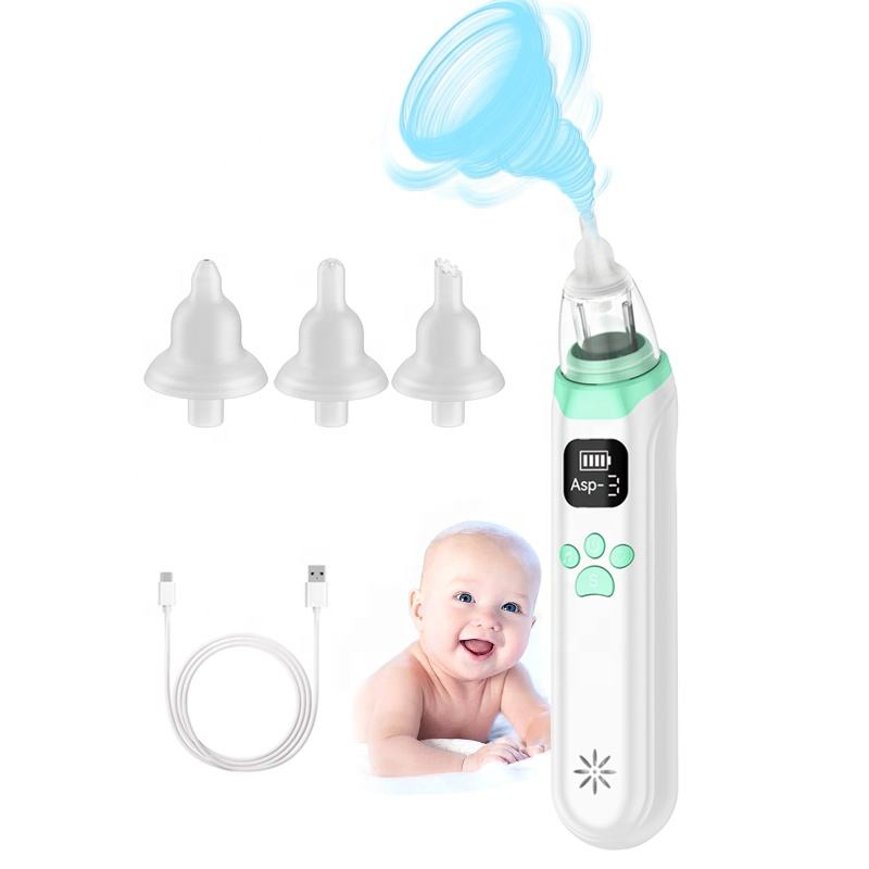 Baby Nose Cleaner Silicone Adjustable Suction Electric Child Nasal Aspirator for Baby with Convenient Low Noise