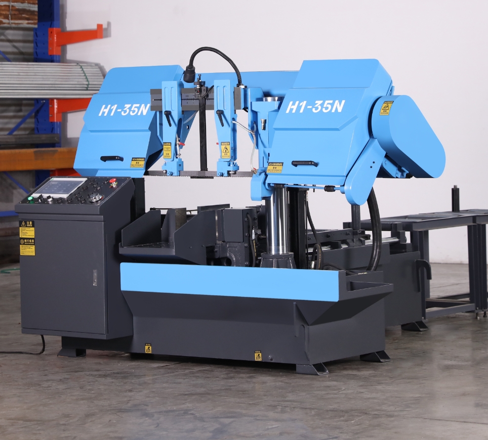 Станок ленточнопильный промышленный козловой двухстоечный с автоподачей