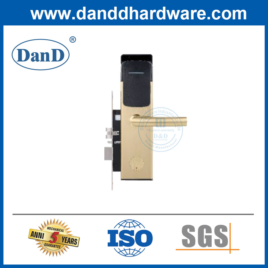 Gold Black Silver Color Fingerprint Combination Miface Card Commercial Hotel Door Lock