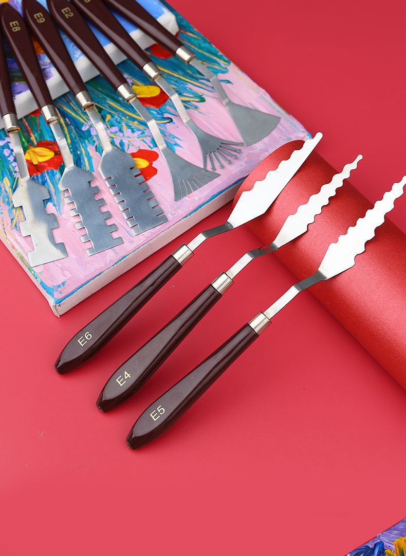 Stainless Steel Painting Palette Knife for Artist Canvas Cake Spatulas Sets
