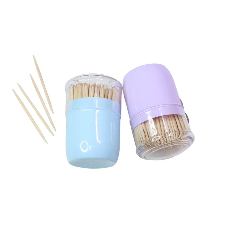 Box Bamboo Toothpick 100% Natural Disposable Bamboo Tooth Pick Double-Point Toothpicks Bamboo Utensil