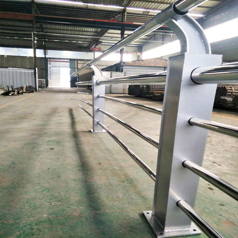 Galvanized, Plastic Spraying, Spray Paint Landscape Fence River Guardrail Safety Barrier Guard Rail Guardrail Steel Beidge Fence