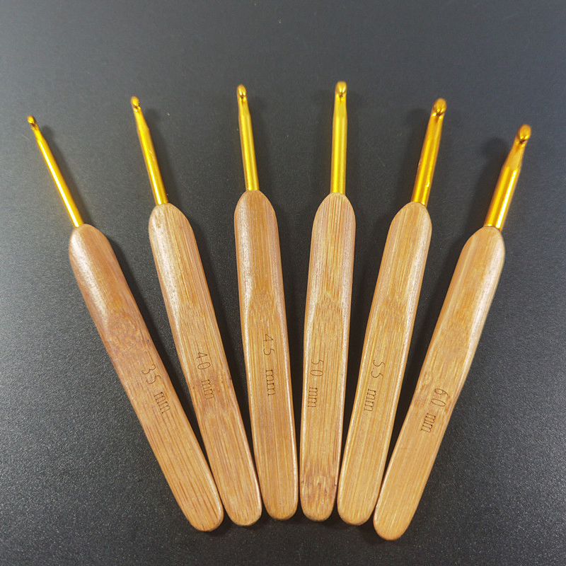 Good Quality Bamboo Crochet Hook Set Bamboo Knitting Needle