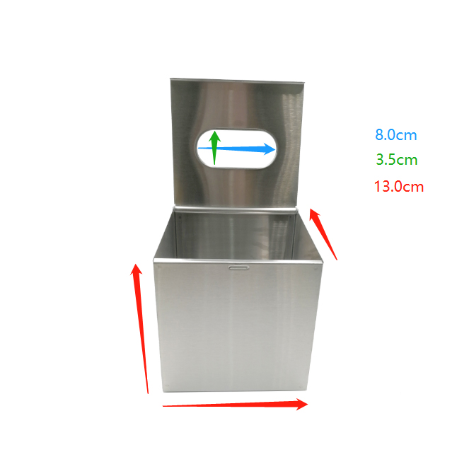 Wholesales Custom Printed Metal Hotel Bathroom Paper Tissue Case Box