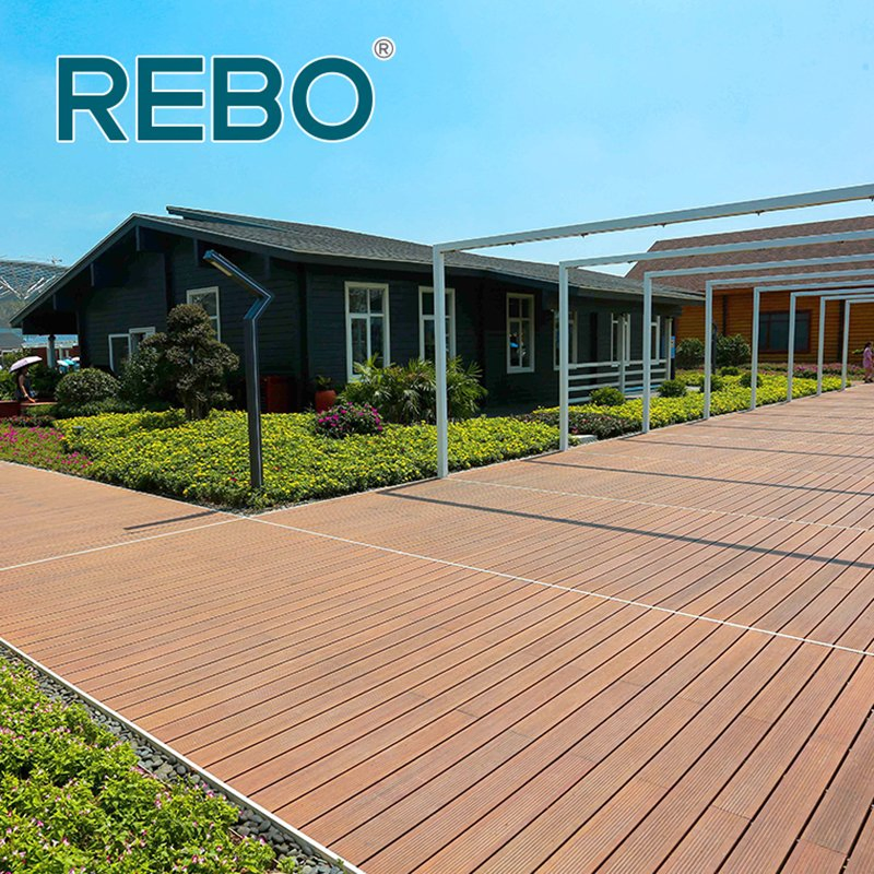 Mothproof Durable Bamboo Engineered Wood Carbonized Pavilion Decking Plank