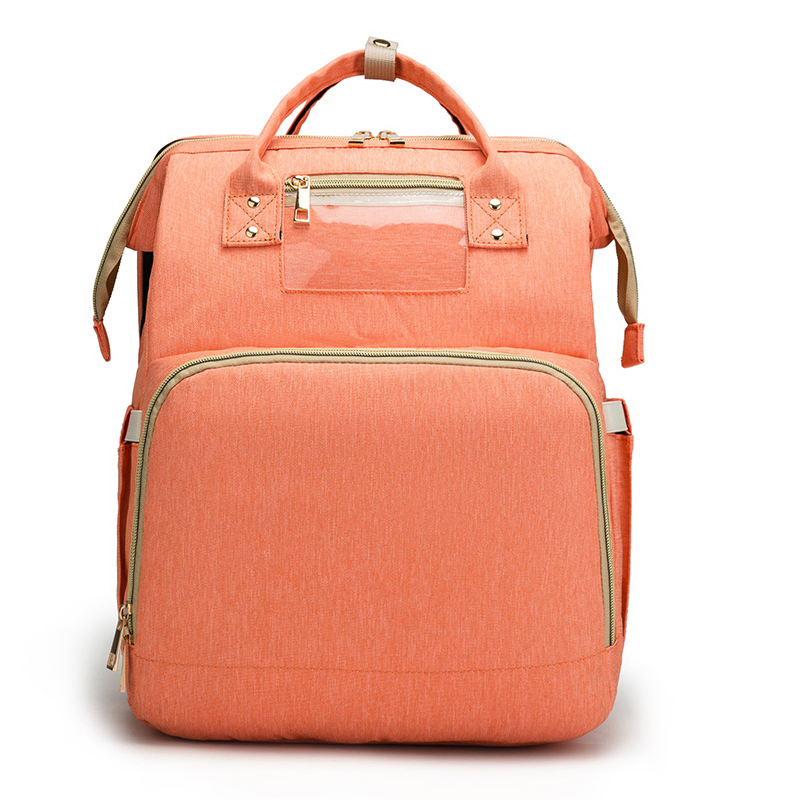 3 in 1 Travel Bassinet Foldable Baby Bed, Diaper Bag Backpack Changing Station, Waterproof, USB Charging Port, Baby Bag Portable Crib