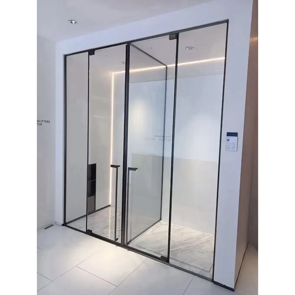 Hotel Bathroom Design Space Guest T-Shaped 8mm Tempered Glass Shower Cubicle