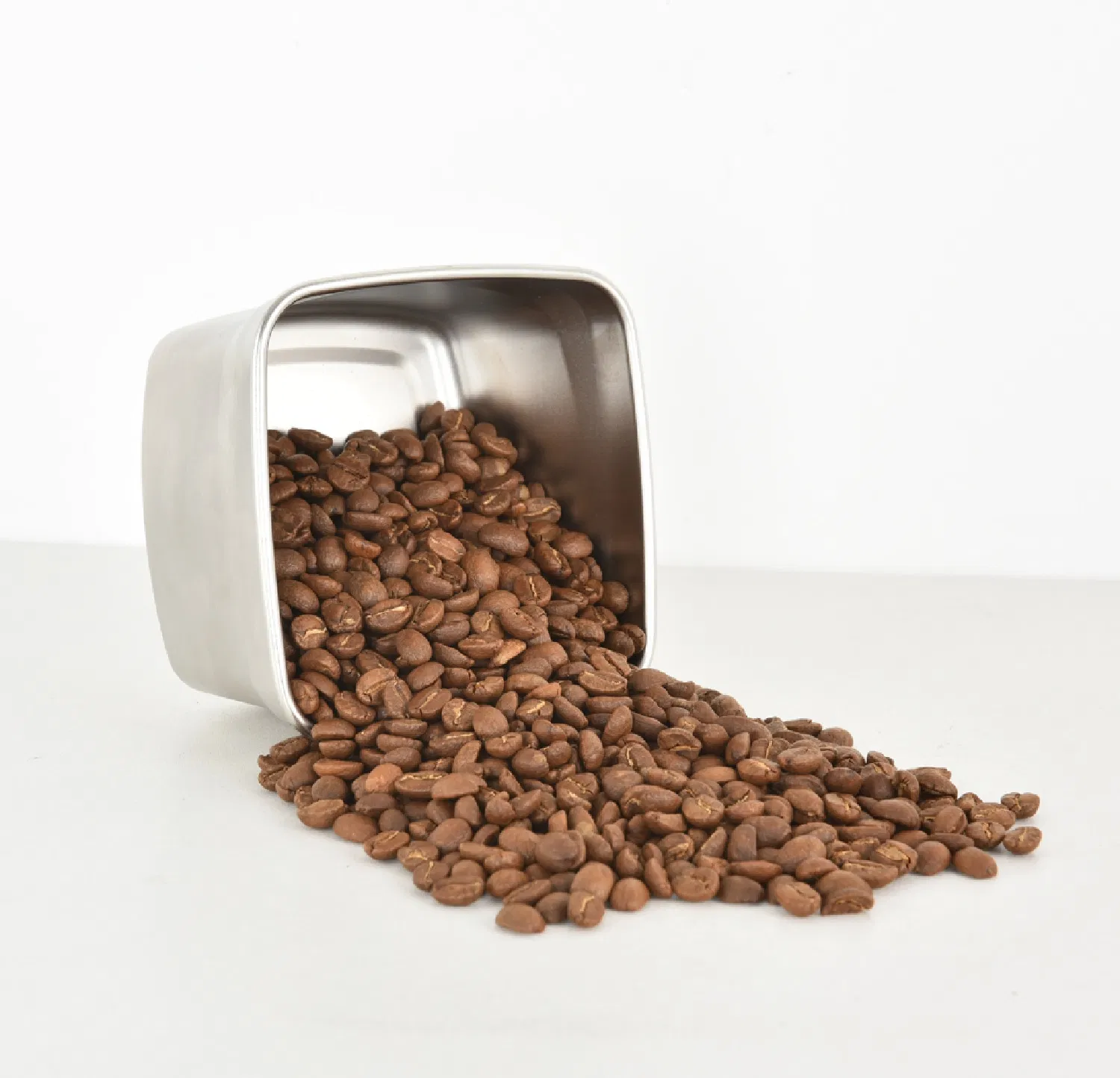 Wholesale 304 Stainless Steel Food Container Sealed Box Coffee Bean Grain Tea Storage Dry Goods Container