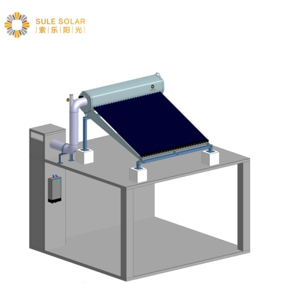 Wholesale High Efficiency Solar Hot Water Heater for Home Hotel School Factory Supply Solar Thermal Direct Vacuum Tube Hot Water Heating System Price