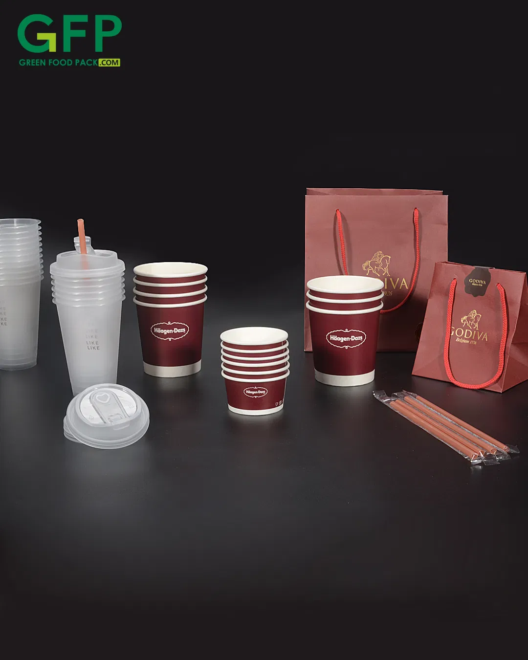 Biodegradable Printed Paper Packaging Cup Frozen Ice Cream Cup