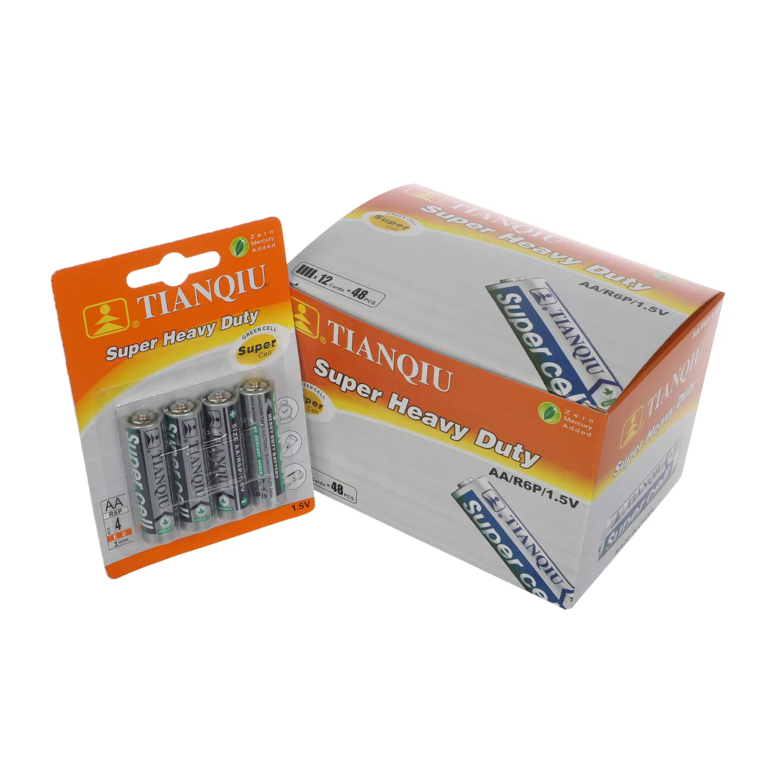 Tianqiu 6f22 Carbon Zinc Battery 9V Dry Battery Cell Factory Price