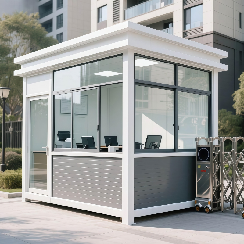 Cheap Outdoor Steel Frame Luxury Modular Mobile Modern Portable Prefab Security Guard Service Kiosks for Prefabricated Booth Sentry House