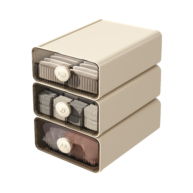 Bedroom Underwear Storage Box, Household Dustproof Clothing and Socks Organizer