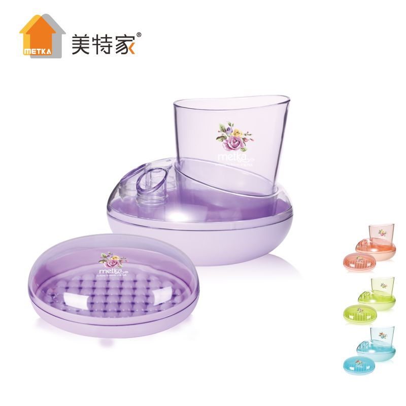 6208 Rosary Oval Three-Piece Sanitary Ware Toothbrush Holder Set Soap Dispenser (3 holes)