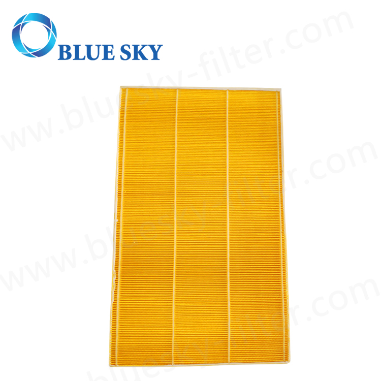 Customized Yellow Wood Pulp Paper Material Panel Filter for Air Purifier Parts
