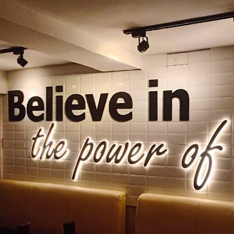 Outdoor Store Brand Logo 3D LED Channel Letter Signage Business Advertising Backlit LED Shops Window Hotels Bars Malls Hospitals