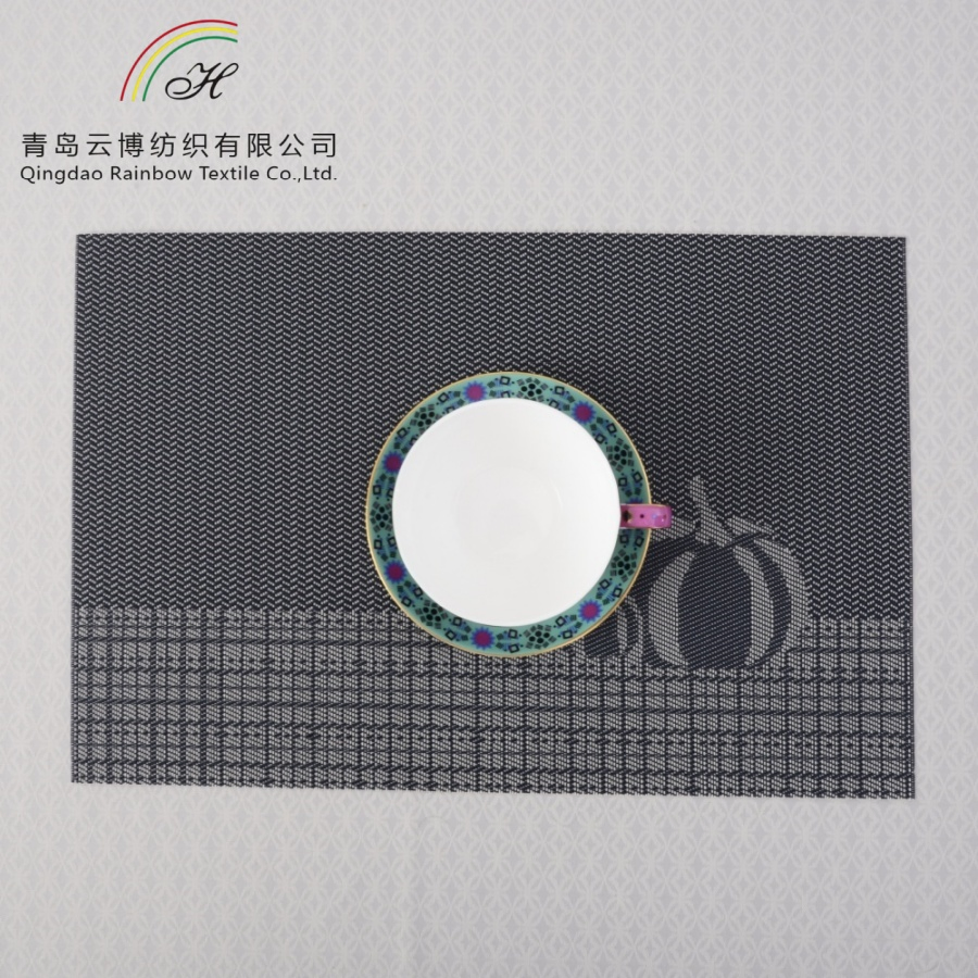 Wholesale Table Decor Rectangle Place Mat Custom Polyester Waterproof Dining Table Placemat with Printing