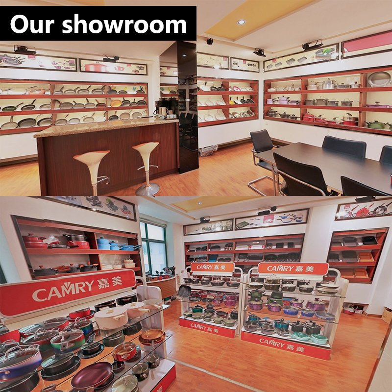 Wholesale Price Forged Frying Pan Casserole Nonstick Aluminum Lid Ceramic Cookware Set with Wood Effective Handle