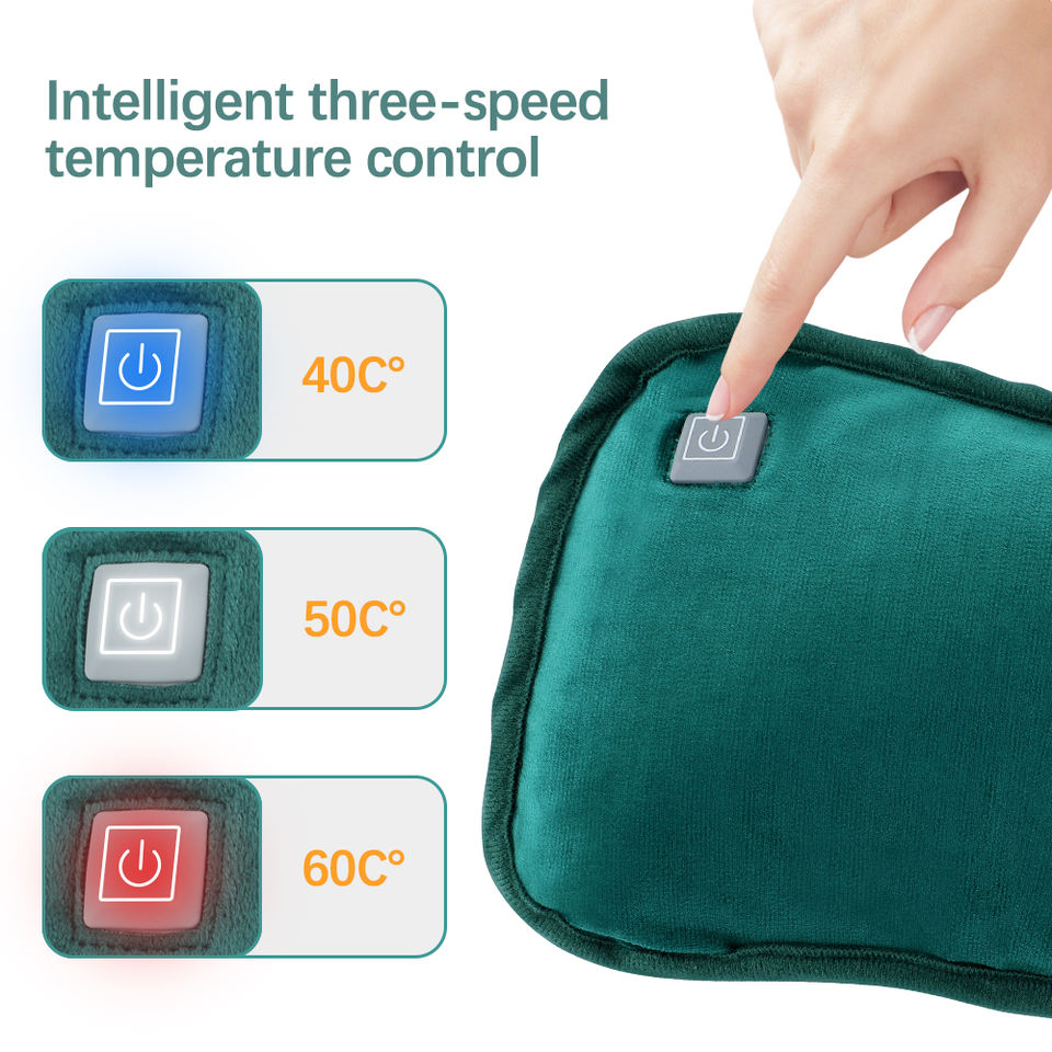 USB Rechargeable Flannel Hand Warmer Bag for Winter Comfort