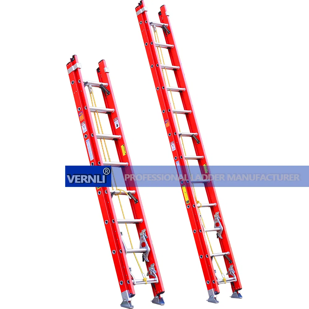 High Quality FRP Fiberglass Straight Step Ladder Safety Step Ladder Folding Aluminum Combination Step Extension Ladder