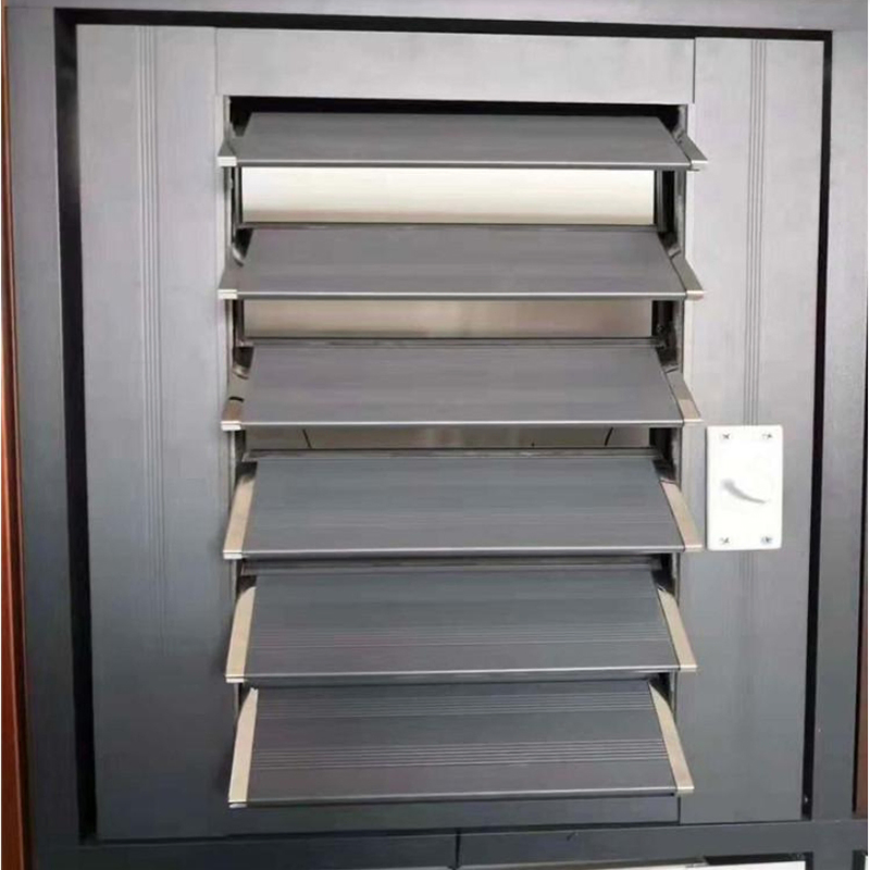 Casement Window Screen Shutter Aluminium Blinds Electric Louvres Air Vent Cover