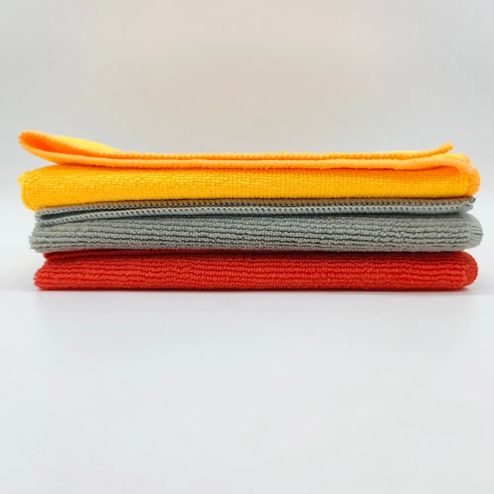 Multipurpose Red Car Interior Cleaning Microfiber Towel, 200GSM, 300GSM, 400GSM Available