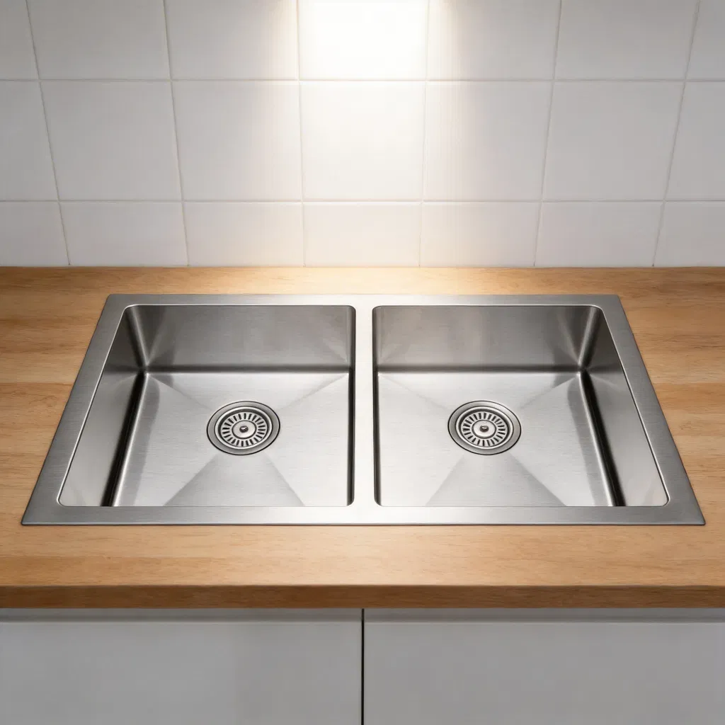 Customized Double Bowl Stainless Steel Kitchen Sink Handmade Sink