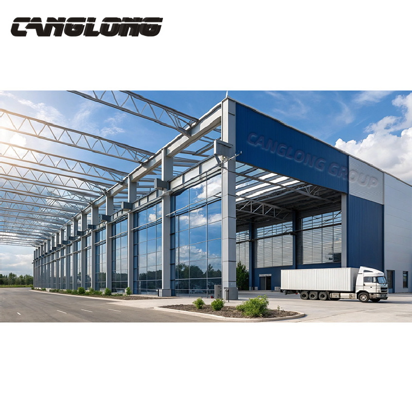 1000 Square Meter Steel Warehouse Building Single Span Economic Modern Steel Structure Warehouse Light Factory Warehouse Design