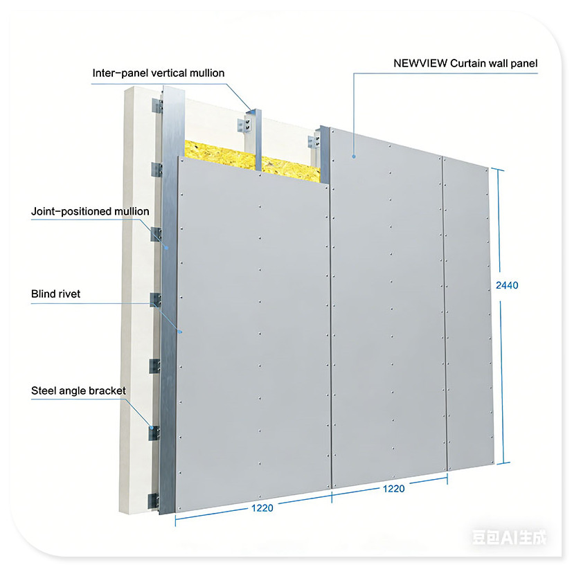 Outstanding Outdoor Wall Fiber Cement Board Curtain Wall