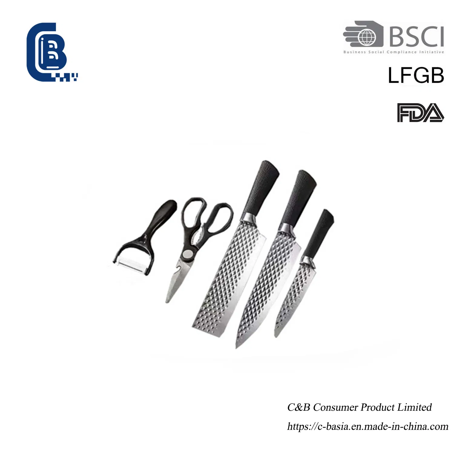 Нож шеф-повара из немецкой стали для мяса и овощей