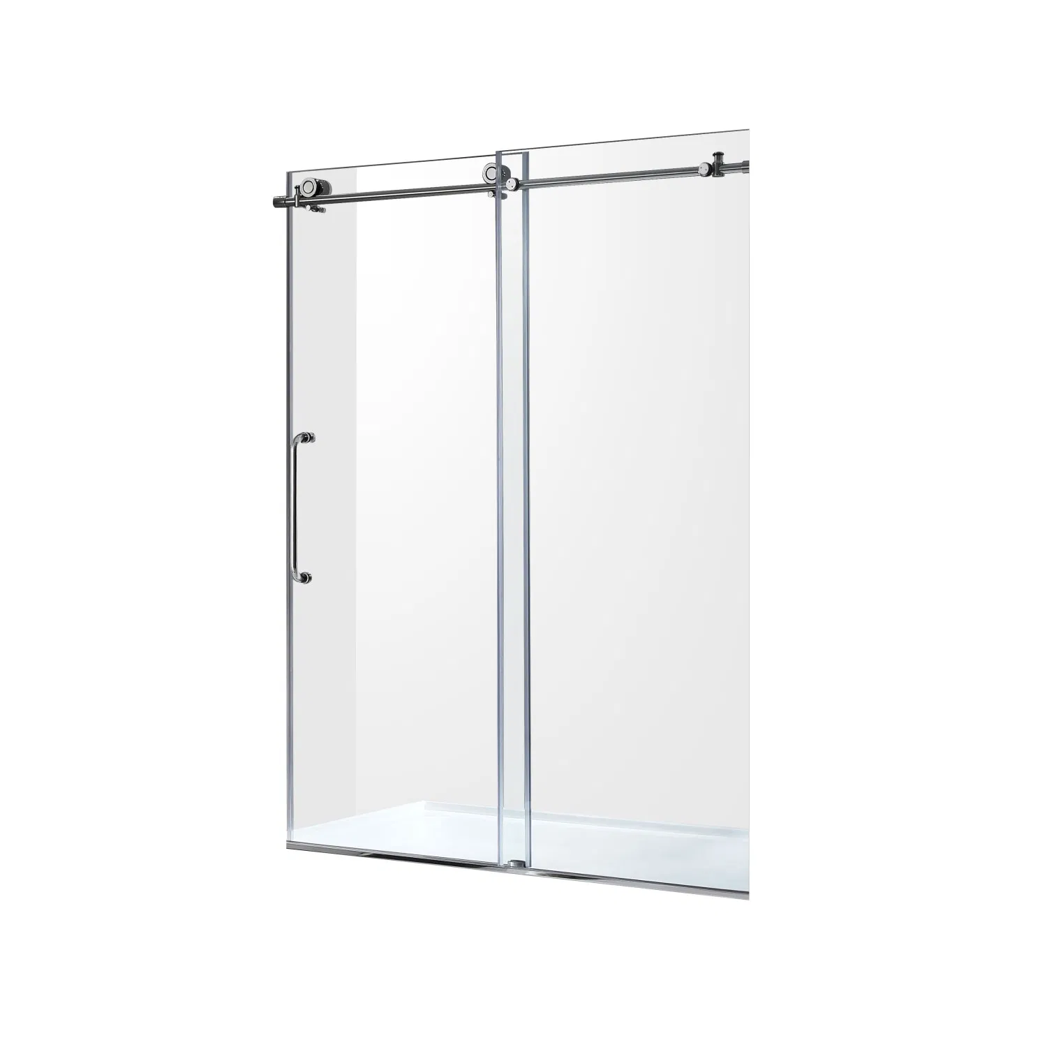 Elegant Design Wet Dry separation Shower Screen Bypass Shower Door