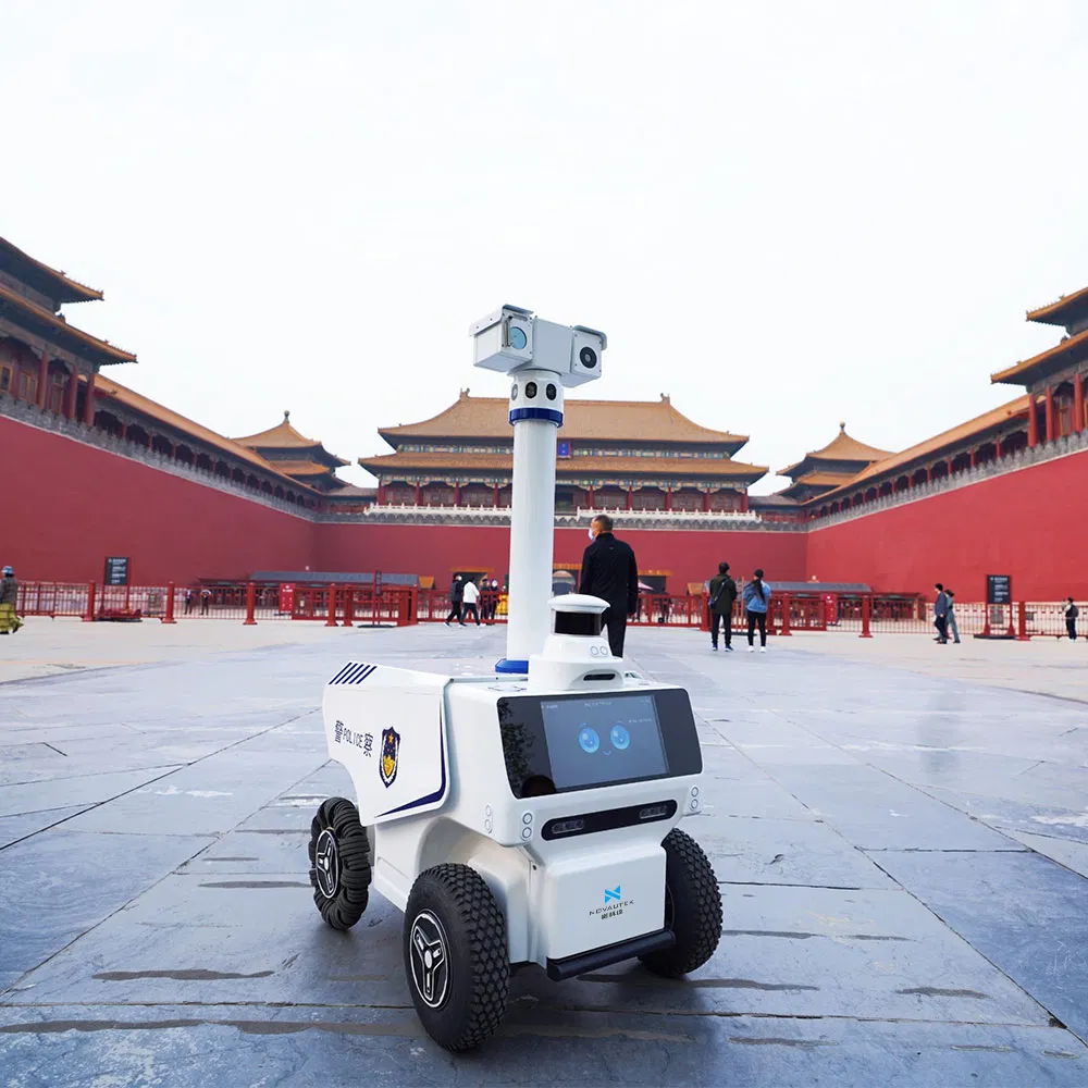 Multi-Role Outdoor Surveillance, Public Address, and Emergency Response Security Robot