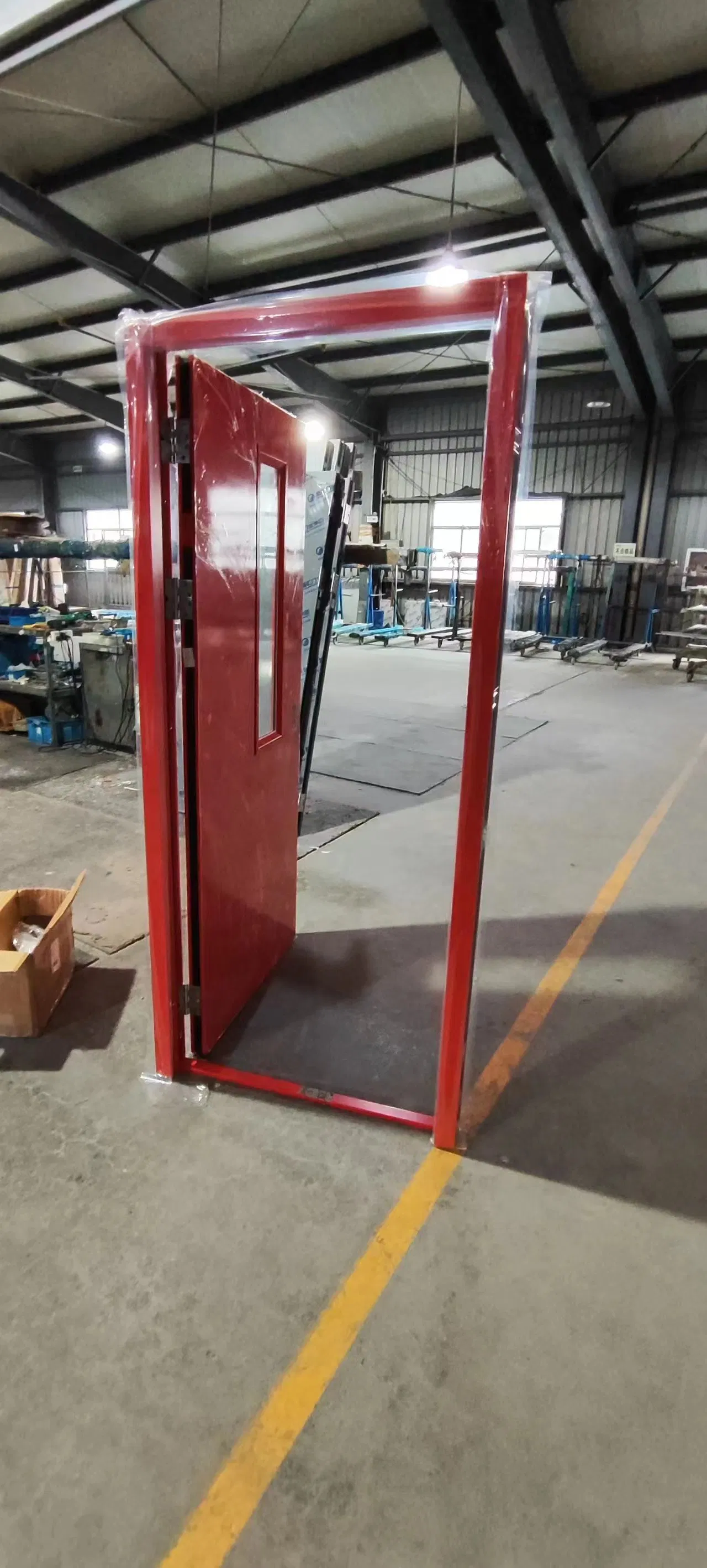 Intertek UL Listed 1.5 Hours Fire Rated Door with Glass Emergency Exit Anti Fire Door