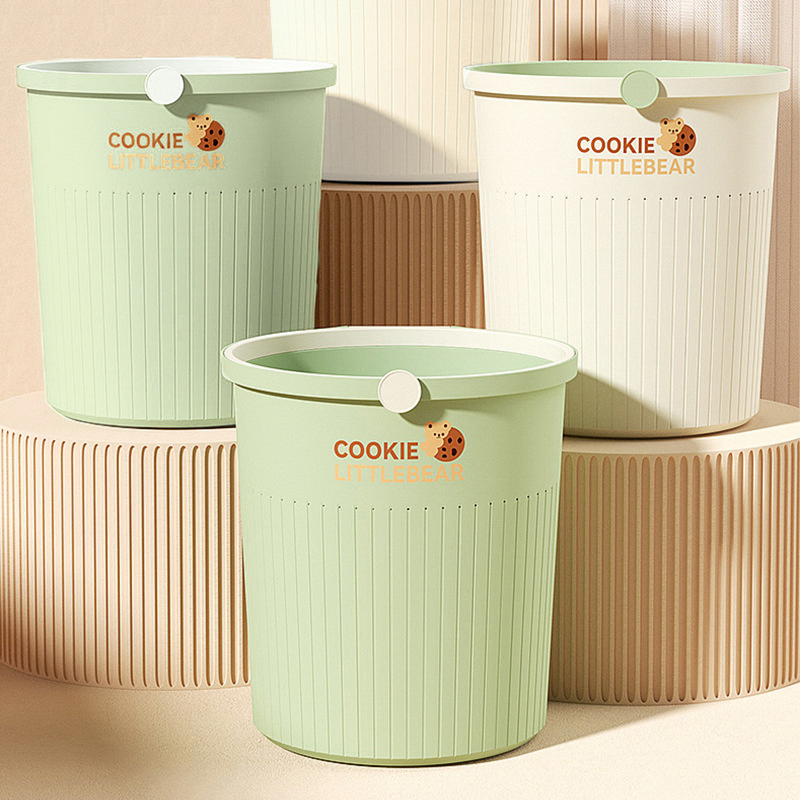 Luxury Creamy Trash Can: Perfect for Any Home Environment