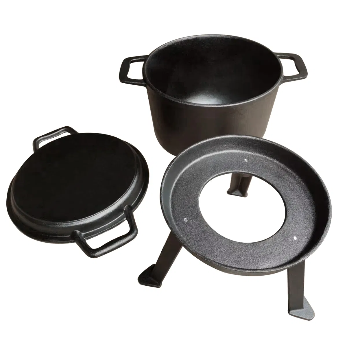Чугунный казан-скороварка для кемпинга 5-12 л