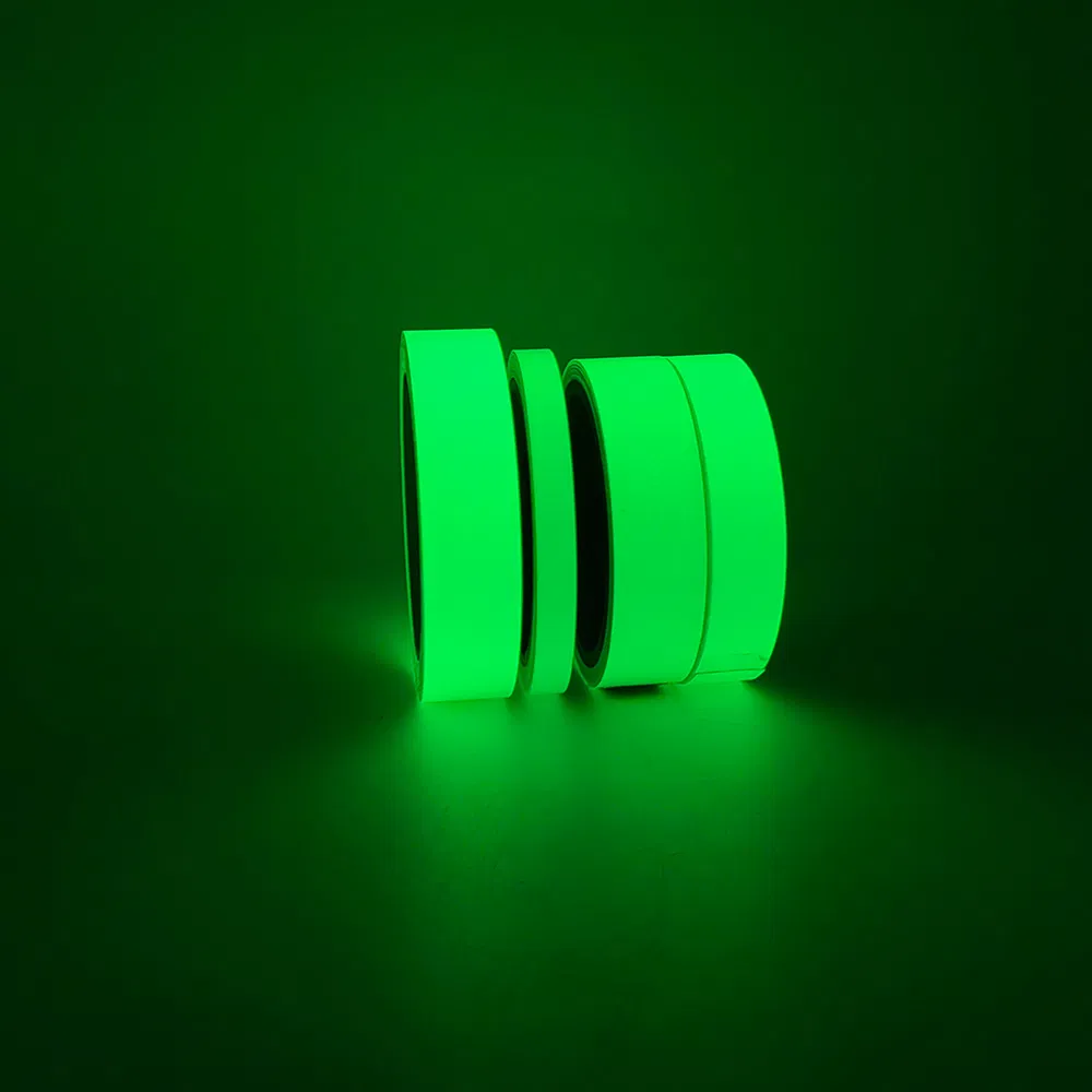 Dingfei Light Fluorescent Self Adhesive Vinyl Reflective Luminous Glow in The Dark Tape