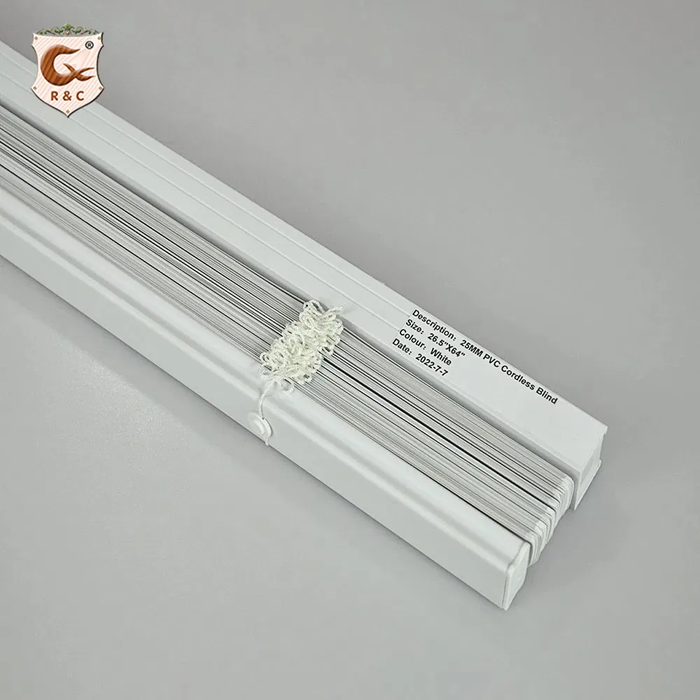 Manufacture Home Decor Window Blackout Cordless PVC Venetian Blinds