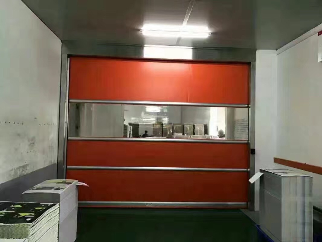 Interior Fast High Speed Rolling Shutters Anti Static Plastic PVC Door