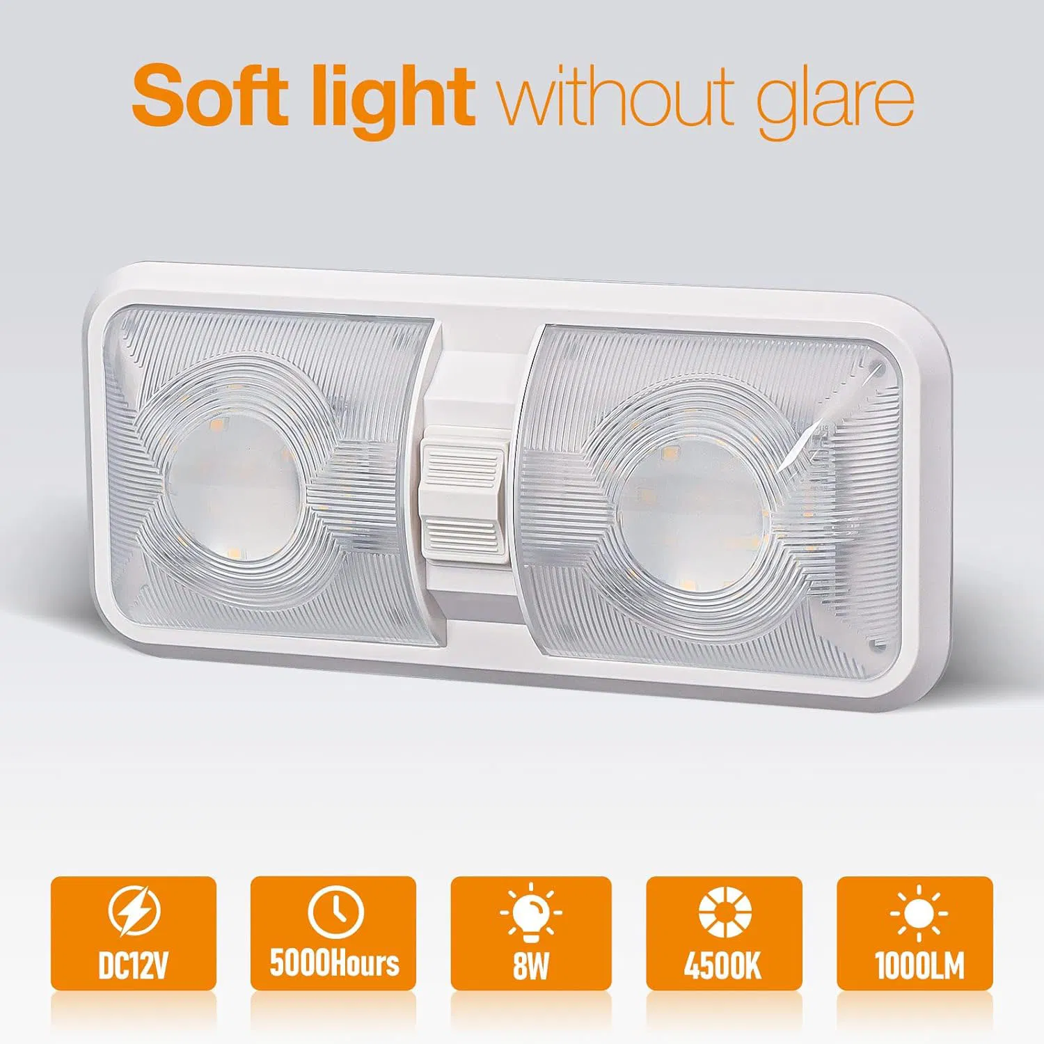 Прозрачная светодиодная лампа для чтения в авто