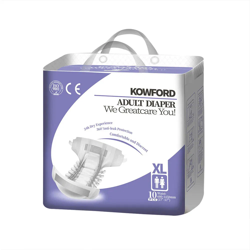 CE ISO13485 OEM Disposable Incontinence Adult Diaper High Absorbency Adult Nappy