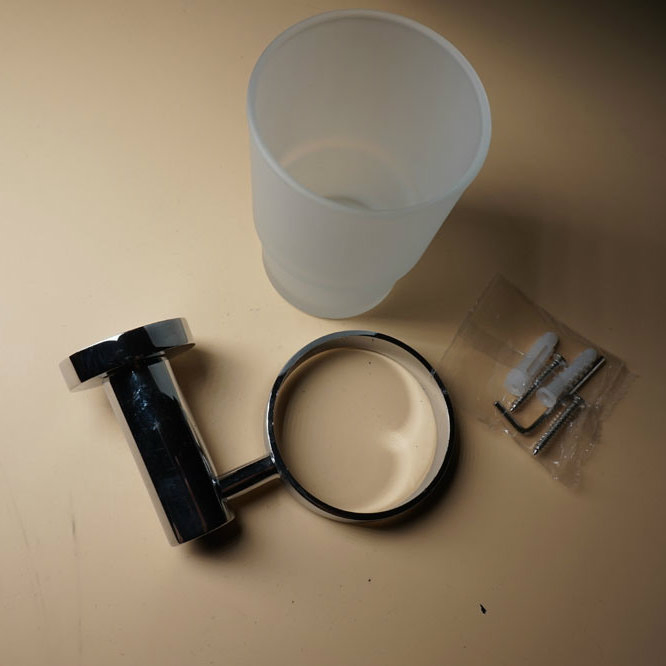 Настенный держатель для зубной щетки из хромированного цинкового сплава