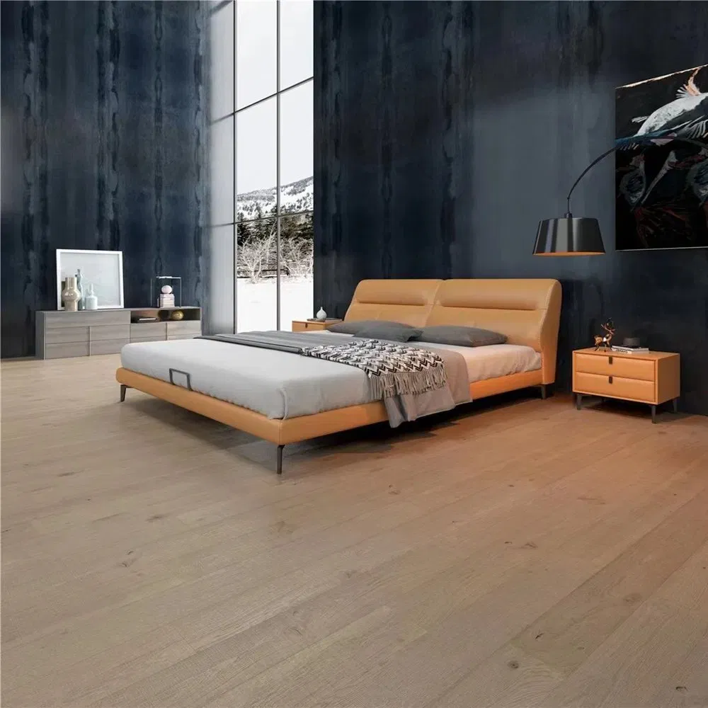 Factory Wholesale European Oak Brushed Surface Herringbone Engineered Wood Flooring