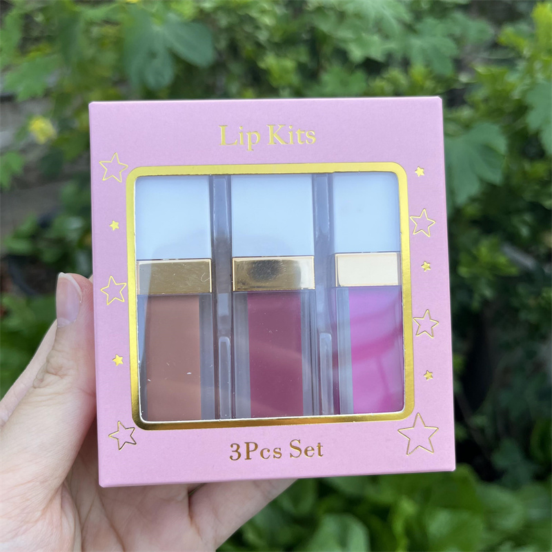 Private Label 3PCS a Set Lipstick Vegan and Cruelty-Free Wholesale Lip Makeup Waterproof Matte Gift Lipstick