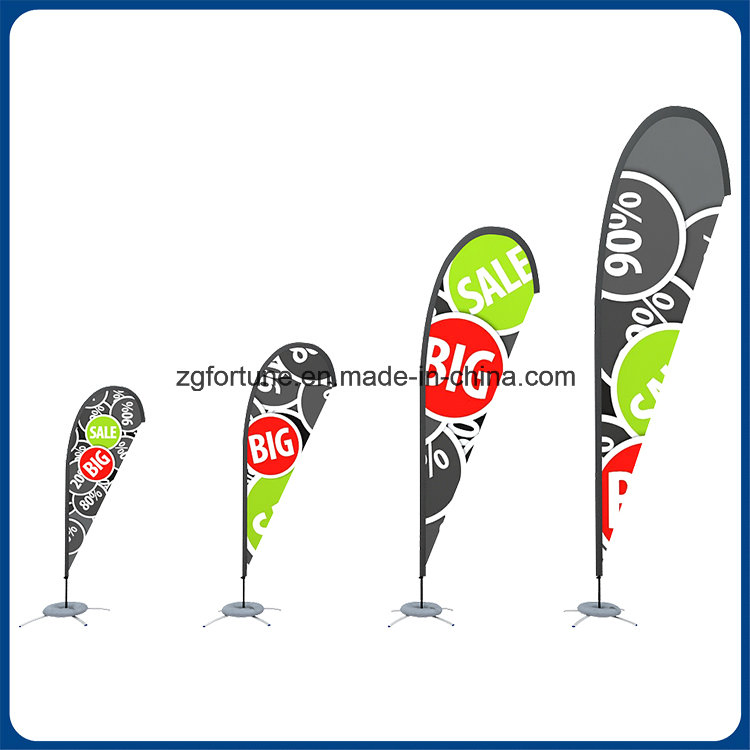 Feather Flag Outdoor Advertising High Quality Printed Teardrop Beach Flag
