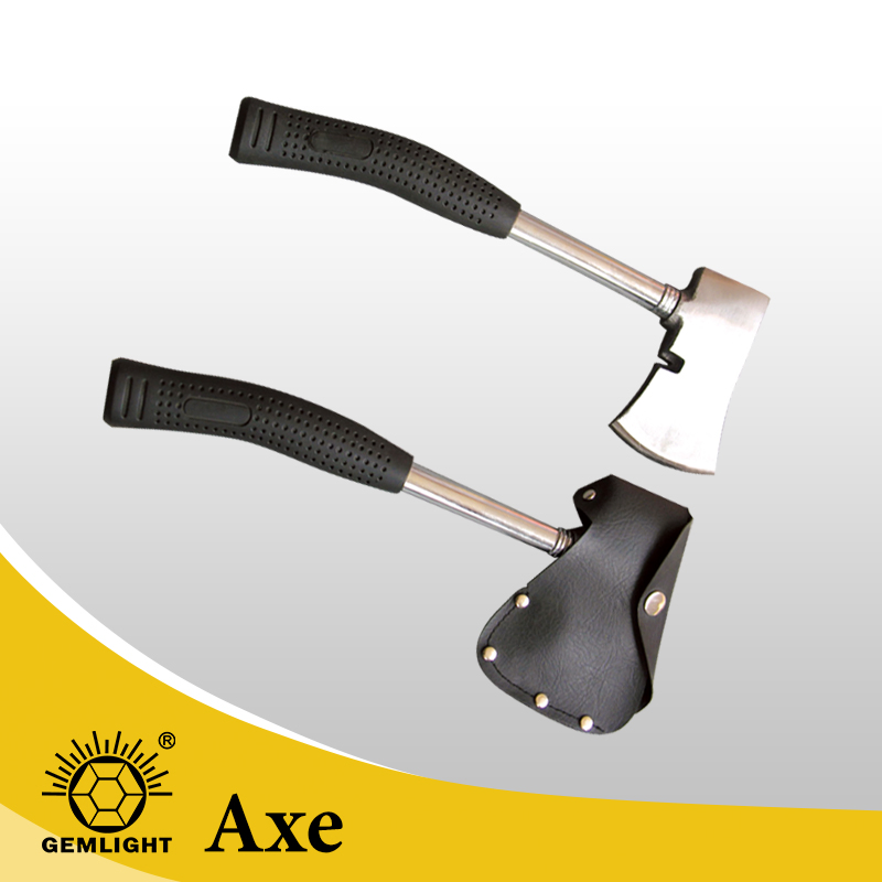 Leather Axe Sheath Cover Knives and an Axe