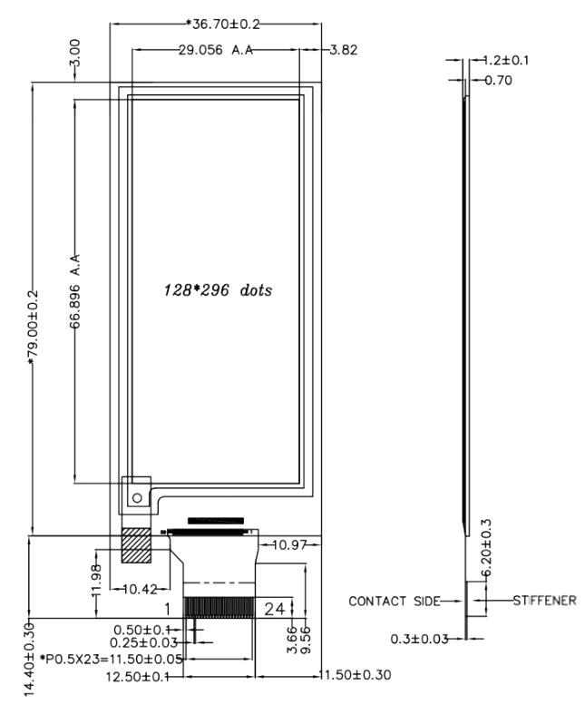 2.9-Inch Ultra-Compact BLE E-Ink NFC ESL Tag - Electronic Price Label for Grocery Stores