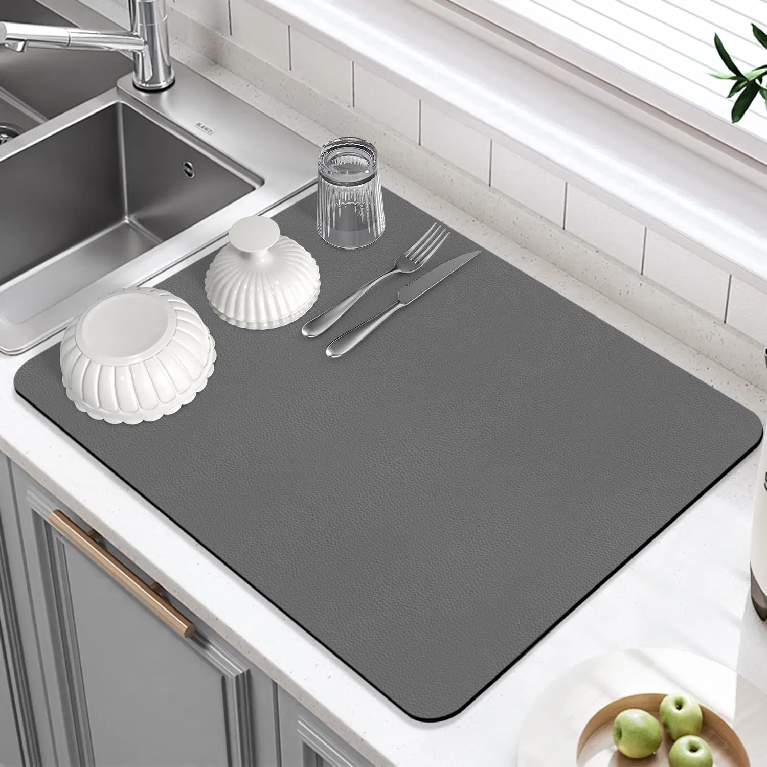 Kitchen Diatomaceous Earth Dry Mat Dish Drying Mats for Kitchen Counter