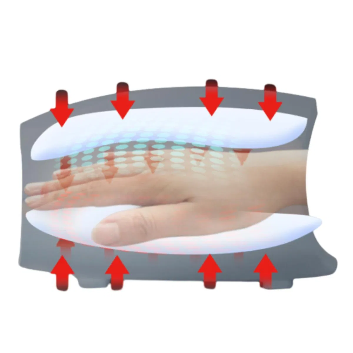 Hot Hand Wrist Finger Joint Palm Care Kneading Heating Massage Device