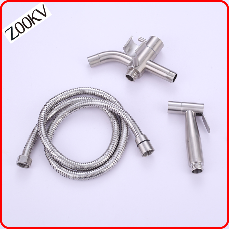 Hardware 304 Stainless Steel Multi Function Tap with Sprayer Holder Faucet Water Tap for Hanging Bidet Sprayer